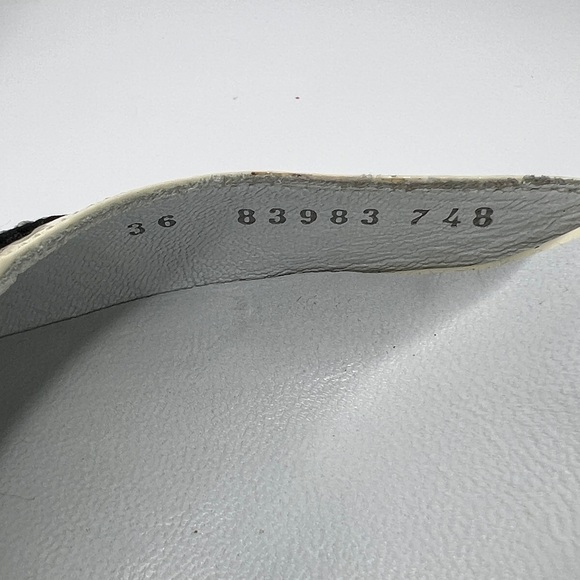 Lario Sz 36 Kitten Heel Patent Leather Ribbon Pointed Toe Slip On Mules Shoes - Picture 13 of 13